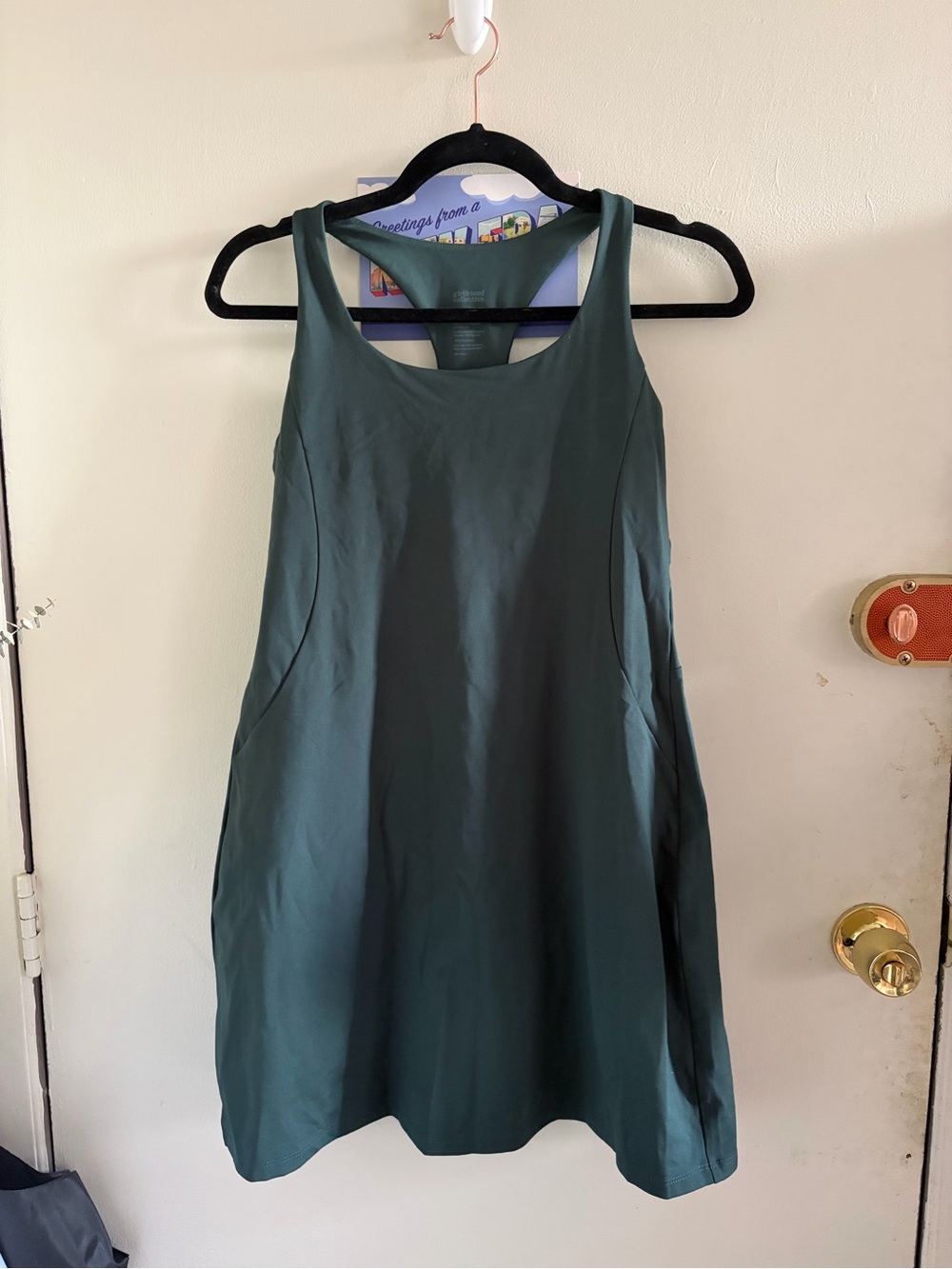 girlfriend collective Green Racerback Tennis Dress